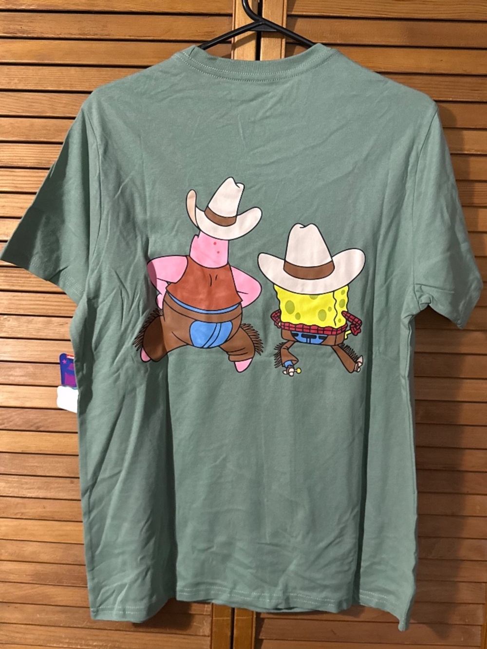 NWT Spongebob Cowboy Graphic Tee - Picture 5 of 6